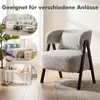 COSTWAY Sessel, Kunstfell Loungesessel mit Lendenkissen & Produktbild-Vorschau 6