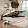 okwish Boxspringbett 160x200, USB Polsterbett, LED Produktbild-Vorschau 3
