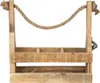 Clayre & Eef flessenhouder, 32x11x32 cm, bruin, hout Productafbeelding-voorbeeld 2