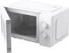 A white microwave oven with its door open, showing the interior and turntable. Náhled obrázku produktu