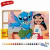 Malvorlage nach Zahlen mit Rahmen von Stitch, Bildgröße 70 Produktbild-Vorschau 1