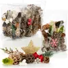 COM-FOUR® 6 stuks kerstdecoratie in een zak, met kegeltjes, Productafbeelding-voorbeeld 1