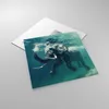 Bilder auf glas - Elefant Tier Wasser - 50x50cm - Produktbild-Vorschau 2