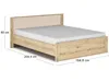 nabbi Manželská posteľ s roštom Daicos LB-160 160x200 cm - Náhľad obrázku produktu 2