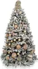 A decorated artificial Christmas tree. Podgląd zdjęcia produktu