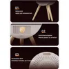A collage of three images showcasing different features of a heater. Produktbild-Vorschau