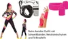Set 80er Jahre Retro Aerobic Fitness Outfit  - Vintage Produktbild-Vorschau 1