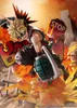 A dynamic action shot of a Katsuki Bakugo figure with explosive effects. Produktbild-Vorschau