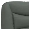 Möbel Bett mit Matratze Dunkelgrau 200x200 cm Stoff - Produktbild-Vorschau 6