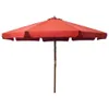 vidaXL Ombrellone con asta in legno 330 cm terracotta Anteprima dell’immagine prodotto 5
