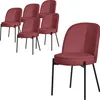 ML-Design set di 6 sedie da sala da pranzo in poliestere Anteprima dell’immagine prodotto 1