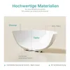 EMKE Aufsatzwaschbecken Rund 415x415x155mm, Keramik Produktbild-Vorschau 5