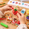 Dřevěné navlékací puzzle pro rozvoj jemné motoriky – Náhled obrázku produktu 2
