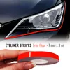 Klebestreifen Eyeliner für Auto Scheinwerfer Rot Fluo 7 mm Produktbild-Vorschau 1