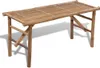 vidaXL Banc de jardin Pliable 118 cm Bambou Voir les images du produit 4