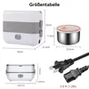 Tragbare elektrische Lunchbox, Mini-Reiskocher, 2-lagig,1L, Produktbild-Vorschau 7