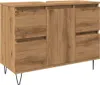 vidaXL Badschrank Artisan-Eiche 80x33x60 cm Holzwerkstoff Produktbild-Vorschau 1
