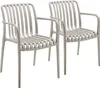 tectake® Gartenstühle Alcudia, wetterfest, stapelbar Produktbild-Vorschau 1