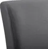 A close-up view of the dark gray upholstery of a chair, showing stitching detail. Náhled obrázku produktu