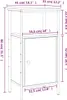 vidaXL Nočný stolík Brown Oak Optics 41x31x80 cm Drevo Náhľad obrázku produktu 8