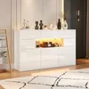 Merax Hochglanz Sideboard mit LED und 5 Metallbeinen, Produktbild-Vorschau 13