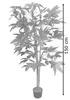 Schefflera Arboricola Plante Arbre Artificielle Artificiel Voir les images du produit 6