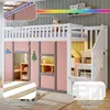 Hoogslaper voor kinderen met LED-verlichting, trap met Productafbeelding-voorbeeld 4