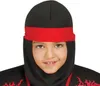Ninja Krieger Kostüm Schwarz Rot Drachen Kampfaction Produktbild-Vorschau 3