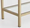 Skye Decor, K101, Bücherregale, Gold, Glas, 80 x 165 x 30 Produktbild-Vorschau 6