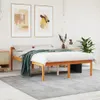 Seniorenbett Wachsbraun 120x190 cm Massivholz Kiefer Produktbild-Vorschau 3