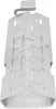 A silver metal corner piece with cutouts, likely a grill part. Anteprima dell’immagine prodotto