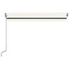 Automatische Markise mit LED & Windsensor 400x350 cm Creme Produktbild-Vorschau 3