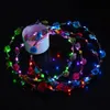 LED Blumengirlande Stirnband Mädchen Frauen Braut Strand Produktbild-Vorschau 5