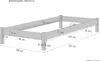 Einzelbett 100x220 Überlänge Futon Gästebett Buche Produktbild-Vorschau 2