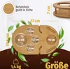 Couchbar für Wein Eiche mit 4 Glasschalen - Getränkehalter Produktbild-Vorschau 2