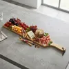 Bamboe serveerplank, naturel, geschikt voor contact met Productafbeelding-voorbeeld 7