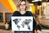 MuchoWow® Laptop Aufkleber Sticker Cover Weltkarte - Produktbild-Vorschau 5