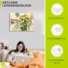 ARTland Leinwandbild Gruss der Sonnenblume Größe: 120x90 cm Produktbild-Vorschau 3