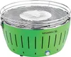 A green LotusGrill XL charcoal grill is shown against a white background. Náhled obrázku produktu