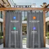 1 Stück Outdoor Vorhang Blickdicht Klettverschluss Produktbild-Vorschau 2