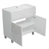 Waschbecken mit Unterschrank Badmöbel MDF 80 Gäste WC Produktbild-Vorschau 1
