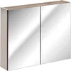 Spiegelschrank 80cm mit LED PUEBLA-56-TAUPE in taupe mit Produktbild-Vorschau 2