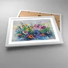 Gerahmtes Poster - Weißer Rahmen - Blumen die Farben pastos Produktbild-Vorschau 3