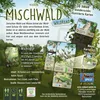 The image shows the back of a board game box with various cards and descriptive text. Voir les images du produit