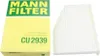 Innenraumfilter MANN-FILTER CU 2939 Produktbild-Vorschau 5