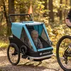 AIYAPLAY 2 in 1 Fahrradanhänger & Buggy 2-Sitzer Fahrrad Produktbild-Vorschau 2