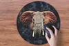 MuchoWow® Mauspad Mousepad Elefant - Rot - Tiere 50x50 cm - Produktbild-Vorschau 3