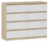 Komoda 140 cm 8 zásuvek skříňka FRAMIRE R-140-S8 mix sonoma Náhled obrázku produktu 9