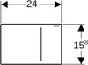 Geberit 242813JK1 Sigma70 BetPl., für 2-Mengen-Sp. Produktbild-Vorschau 3