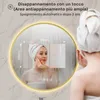 S'AFIELINA Specchio da bagno LED Rotondo 60cm, touch, Anteprima dell’immagine prodotto 6